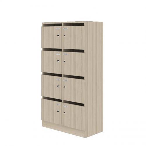 Fächerschrank 8 Fächer - Posteinwurf